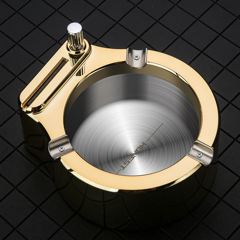 Multifunctional Permanent Match Ashtray – Reusable Flint Fire Starter with Built-in Cigarette Slots - BudgetSpender