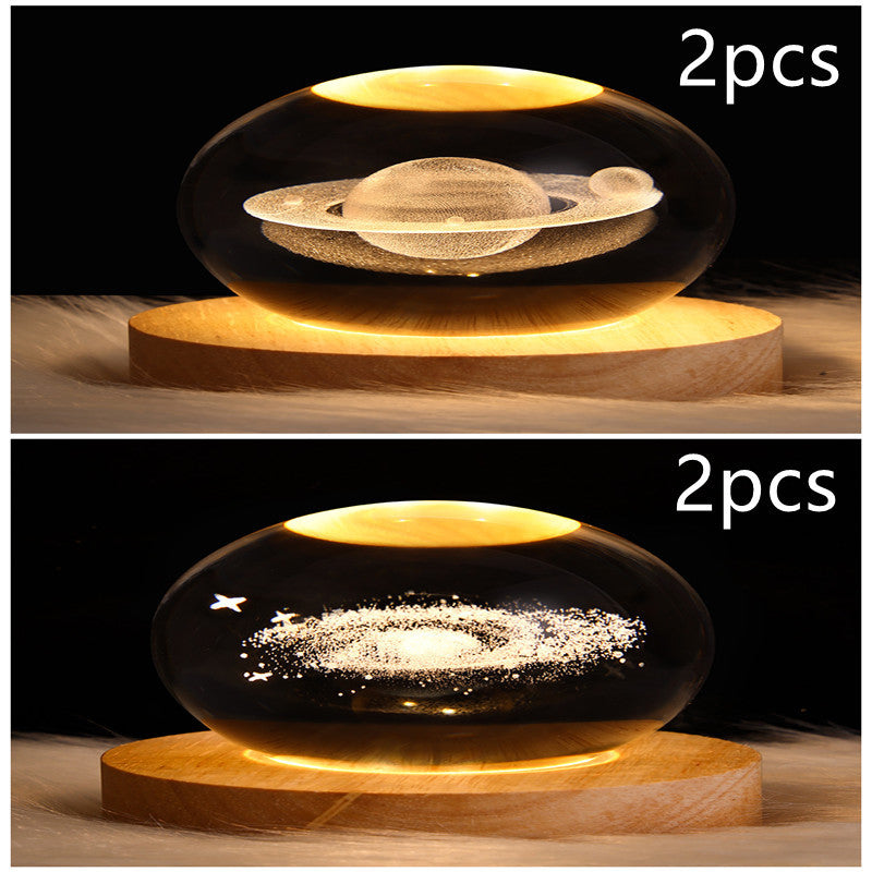 3D Crystal Night Light | Romantic Atmosphere Maker with Unique Designs - BudgetSpender