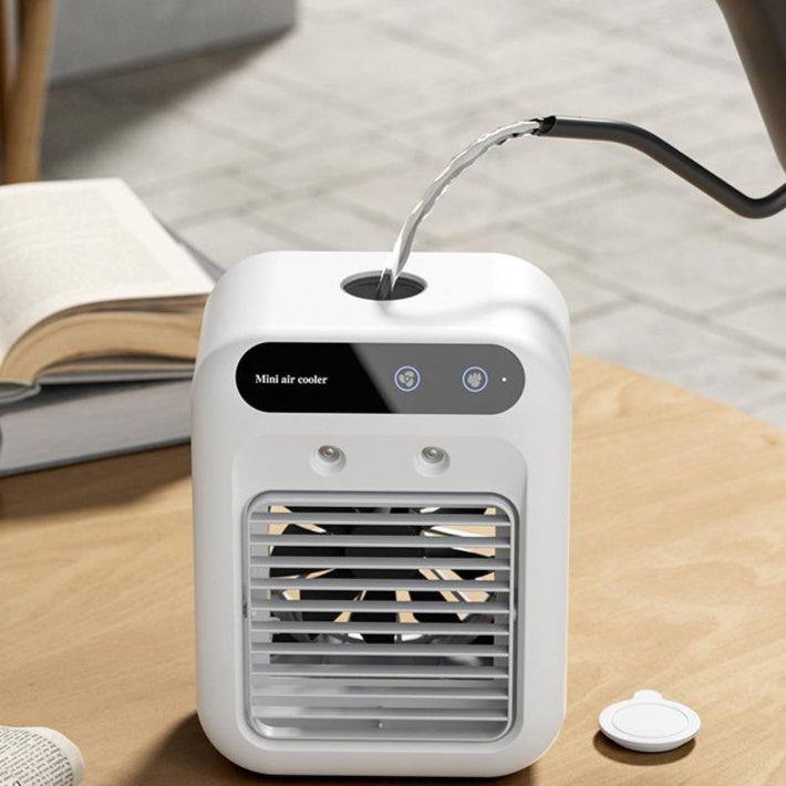 USB Air Conditioning Fan – Portable Mini AC with Ice Mist Cooling - BudgetSpender