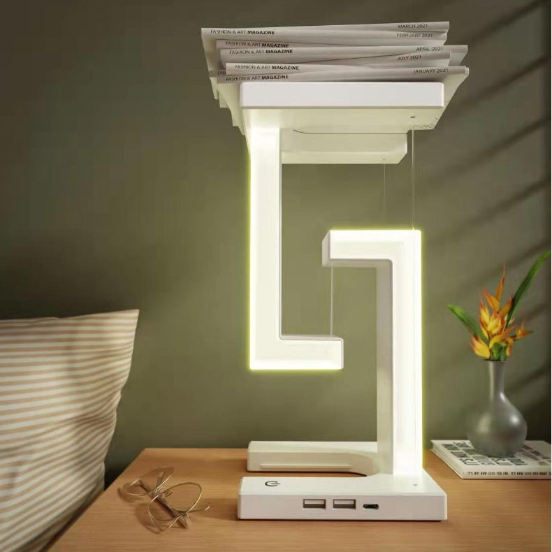 Floating Wireless Charging Lamp – Magnetic Balance Table Light with Phone Charger - BudgetSpender