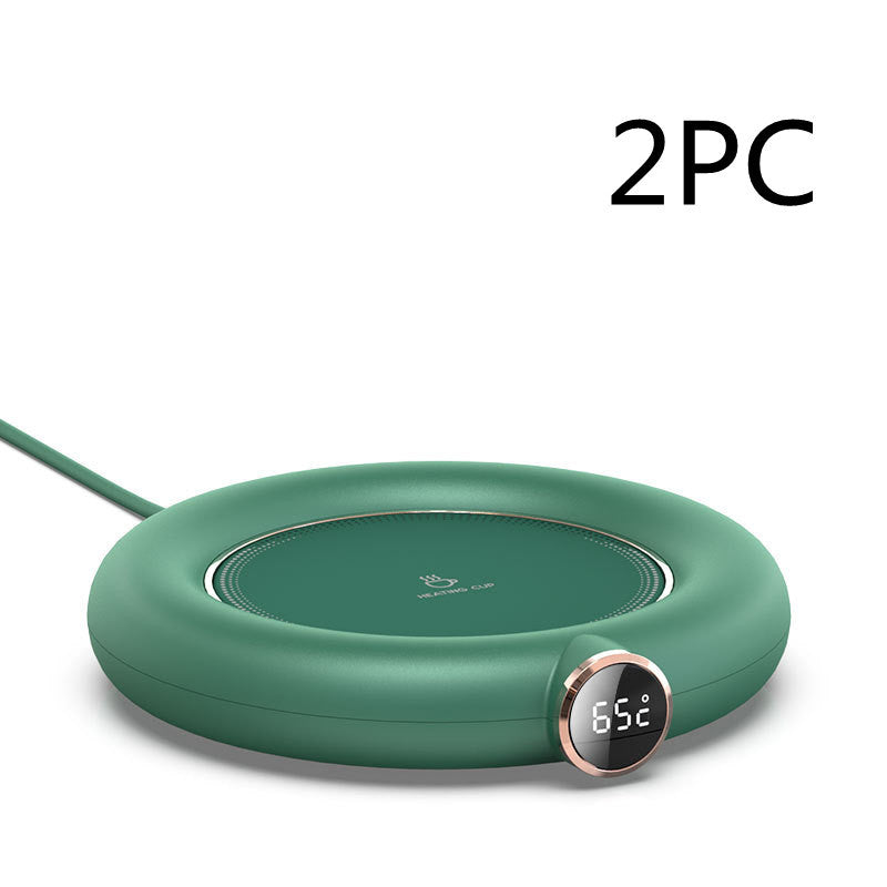 USB Cup Warmer Pad – Adjustable Temperature Electric Mug Heater with LED Display for Home & Offic - BudgetSpender
