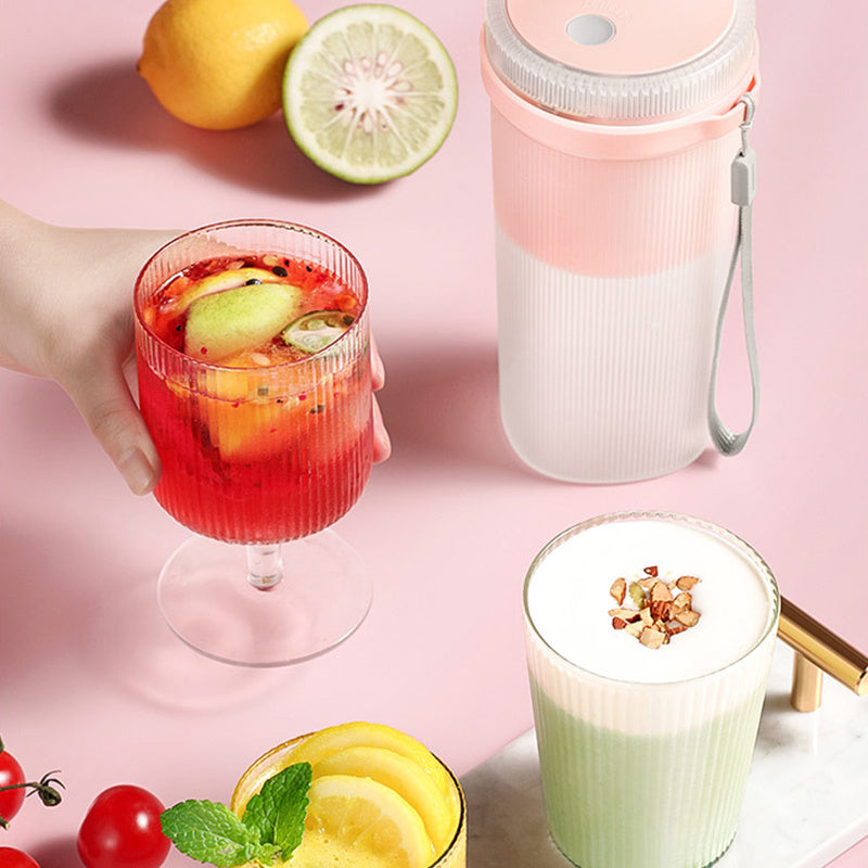 Portable USB Rechargeable Juicer Cup – 300ML Mini Blender for Smoothies & Fruit Juice - BudgetSpender