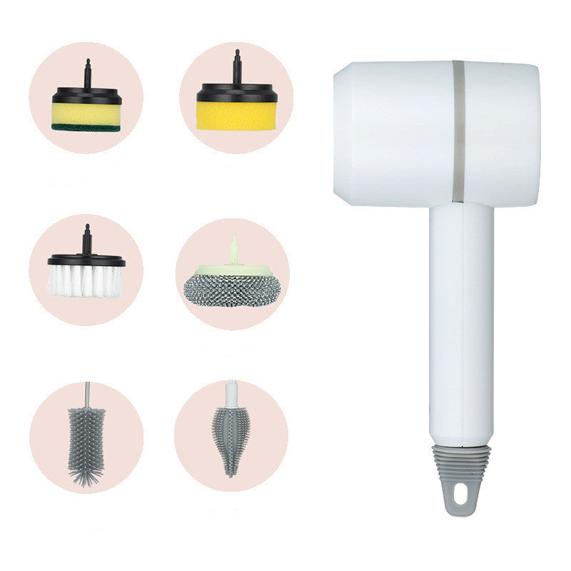 Electric Dishwashing & Tile Cleaning Brush – Wireless USB Rechargeable Kitchen & Bathtub Scrubber - BudgetSpender