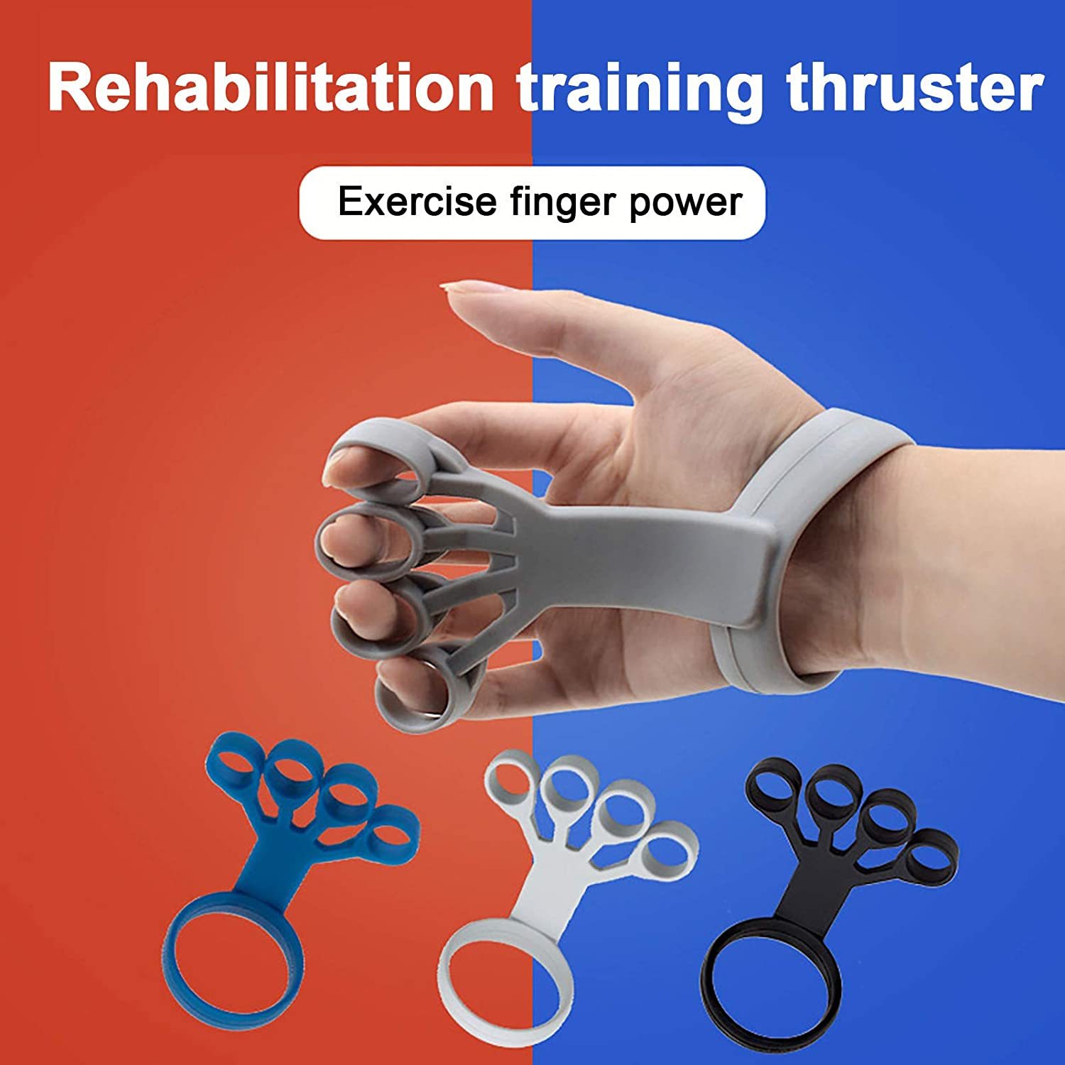 Silicone Finger Exercise Stretcher – Hand Grip Trainer for Arthritis & Strengthening Rehabilitation - BudgetSpender