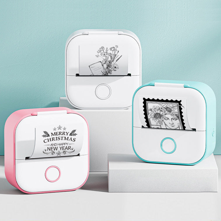 Mini Bluetooth Thermal Label Printer – Portable Sticker & Photo Printer - BudgetSpender
