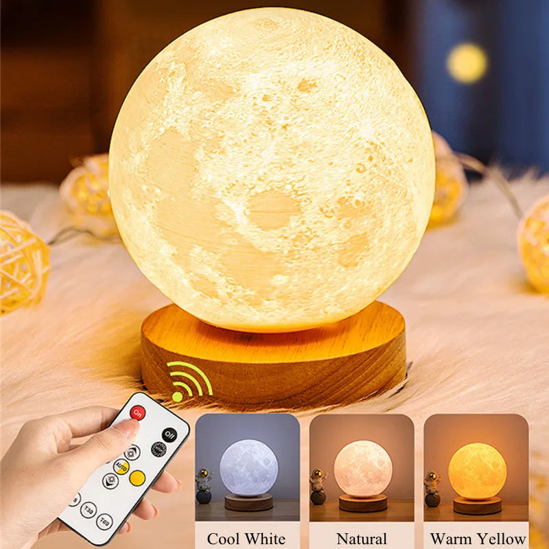 Rotating Moon Lamp – A Magical Night Light for Your Bedroom - BudgetSpender