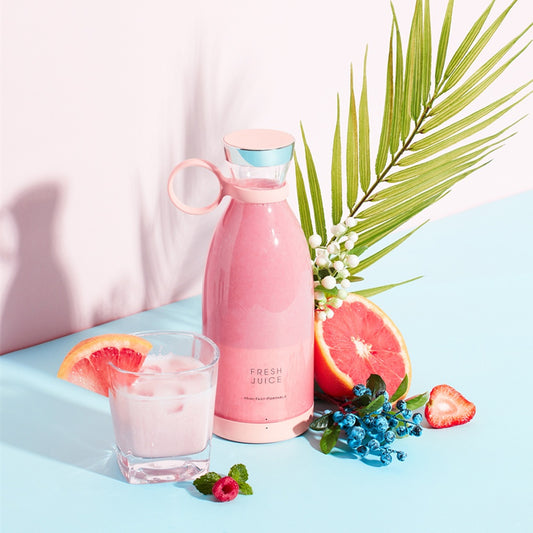 350ML Portable USB Rechargeable Blender – Electric Juicer Mixer Cup for Home & Travel - BudgetSpender