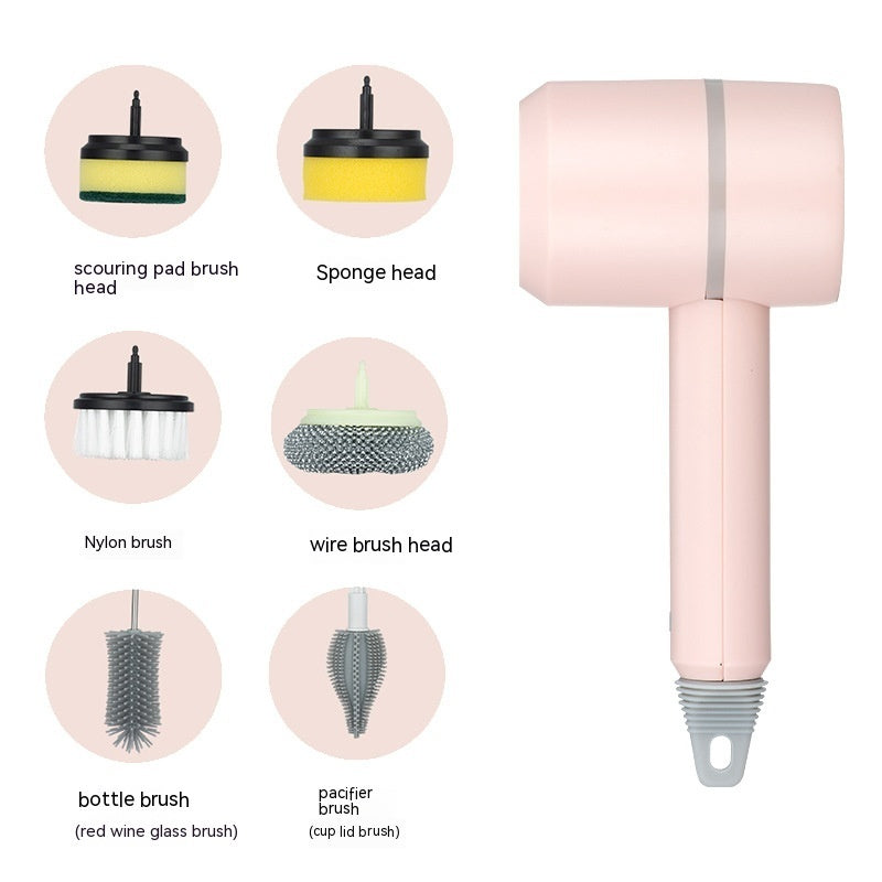 Electric Dishwashing & Tile Cleaning Brush – Wireless USB Rechargeable Kitchen & Bathtub Scrubber - BudgetSpender