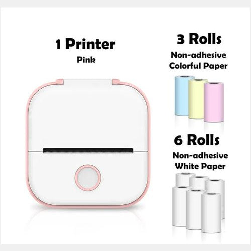 Mini Bluetooth Thermal Label Printer – Portable Sticker & Photo Printer - BudgetSpender