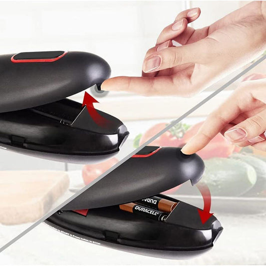 Electric Can Opener – One-Touch Automatic Jar & Bottle Opener | Hands-Free, Portable Kitchen Gadget for Effortless Opening - BudgetSpender