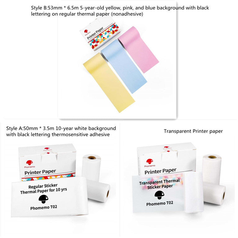 Mini Bluetooth Thermal Label Printer – Portable Sticker & Photo Printer - BudgetSpender