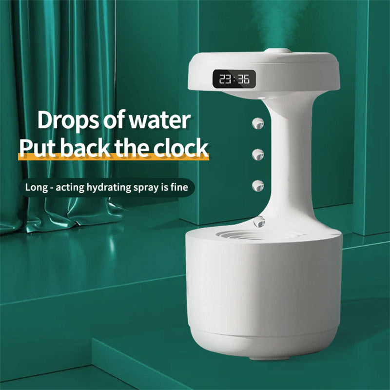 Bedroom Anti-Gravity Humidifier with Clock - BudgetSpender