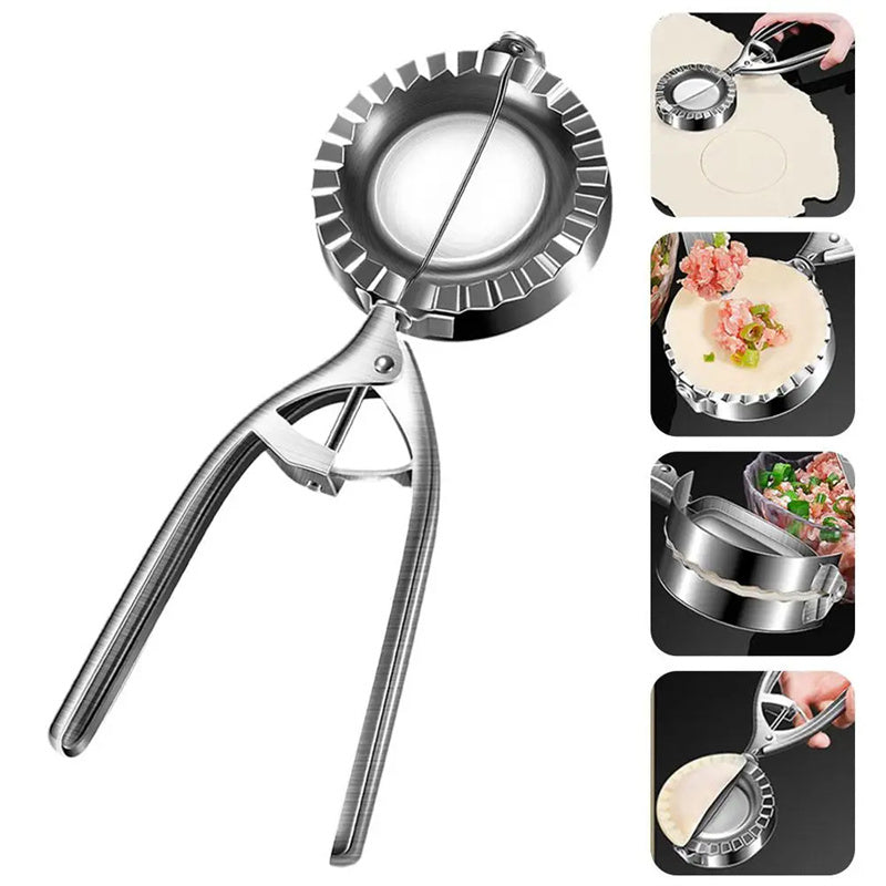 Stainless Steel Kitchen Dumpling Mold – Manual Pressing Tool for Dumplings, Noodles & Ravioli - BudgetSpender