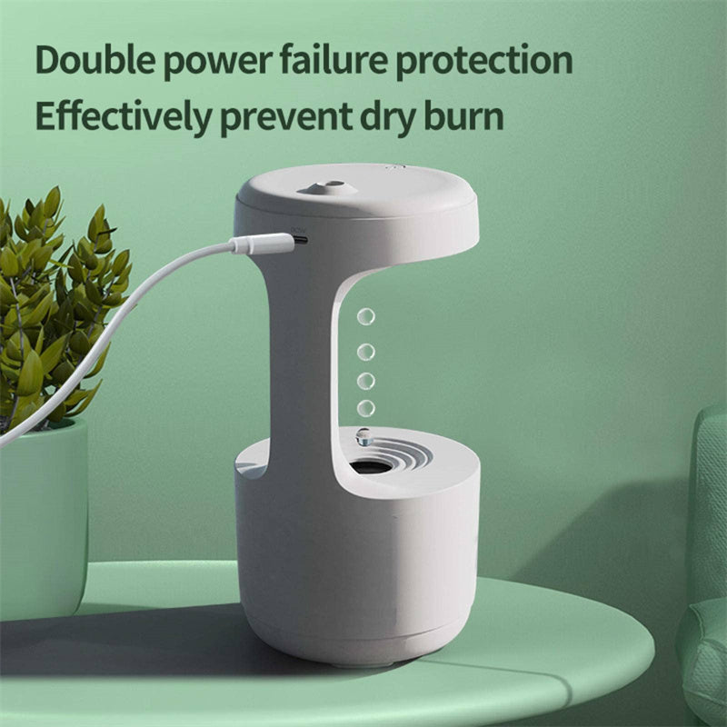 Bedroom Anti-Gravity Humidifier with Clock - BudgetSpender