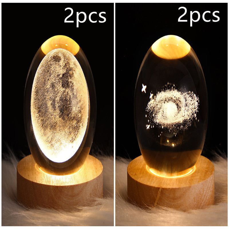 3D Crystal Night Light | Romantic Atmosphere Maker with Unique Designs - BudgetSpender