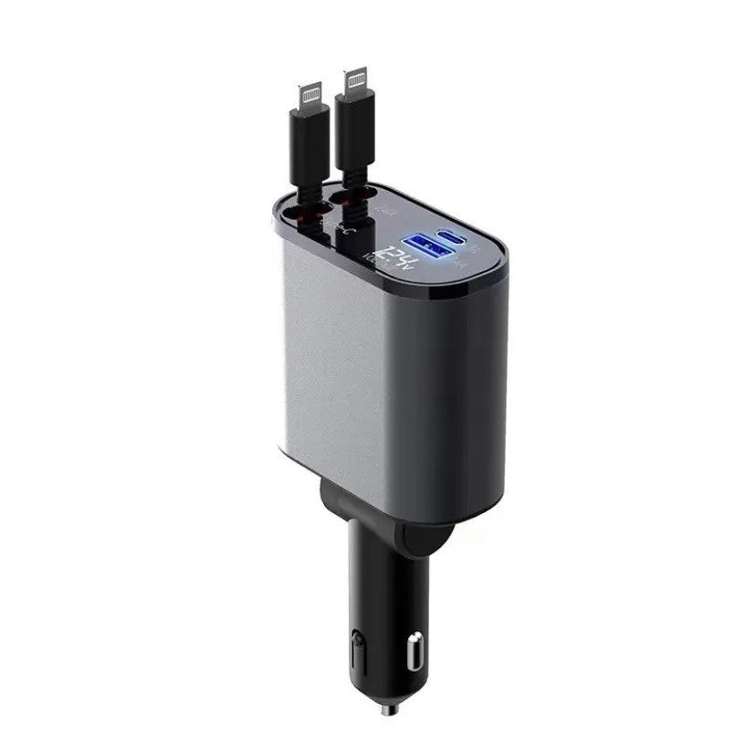 Retractable Car Charger – Ultra-Fast, Convenient Charging on the Go - BudgetSpender