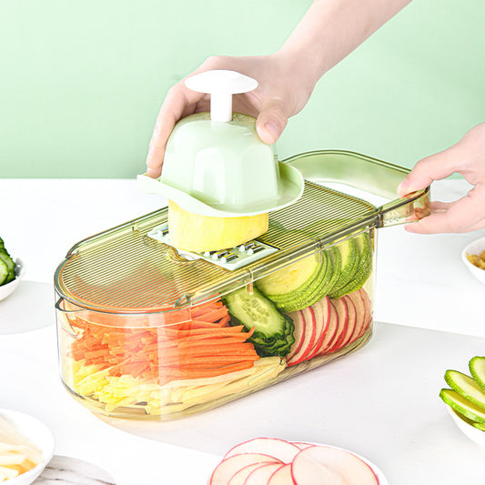 Multi-Function 6-Blade Vegetable Chopper with Water Filter – Fast, Safe, and Effortless Cutting - BudgetSpender