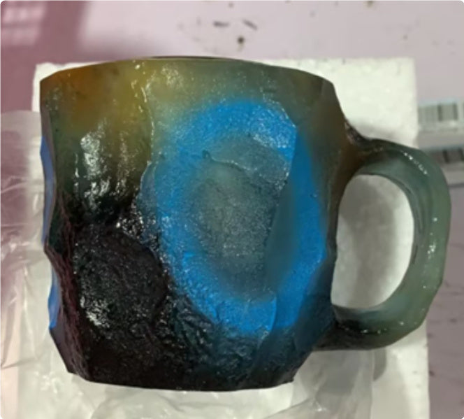 400ml Resin Mineral Crystal Coffee Mug with Handle – Elegant Mineral Crystal Cup for Home & Office Decor - BudgetSpender