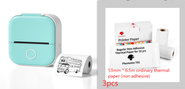Mini Bluetooth Thermal Label Printer – Portable Sticker & Photo Printer - BudgetSpender