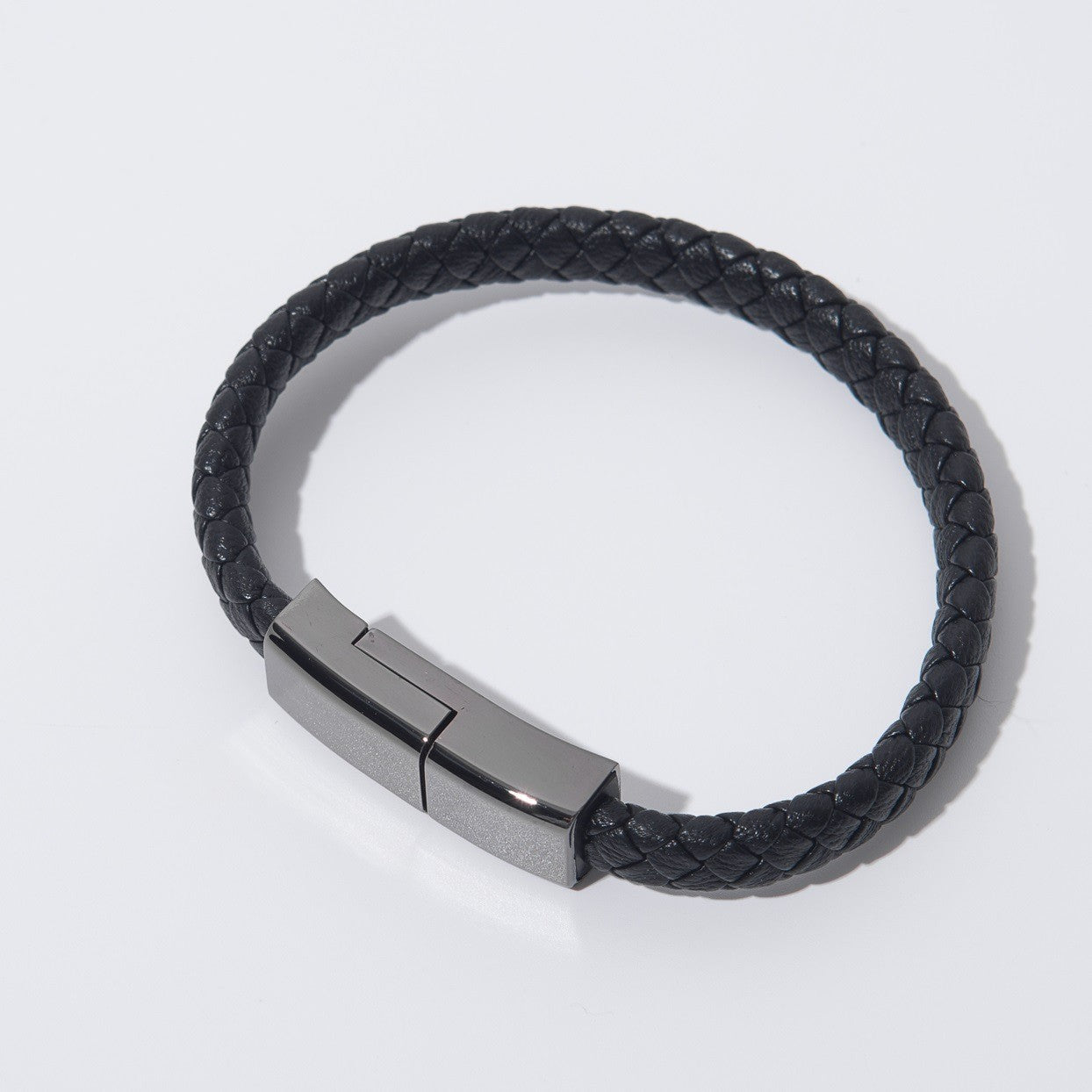 Leather Bracelet Charging Cable – Stylish Wearable Emergency Charger with Type-c - BudgetSpender