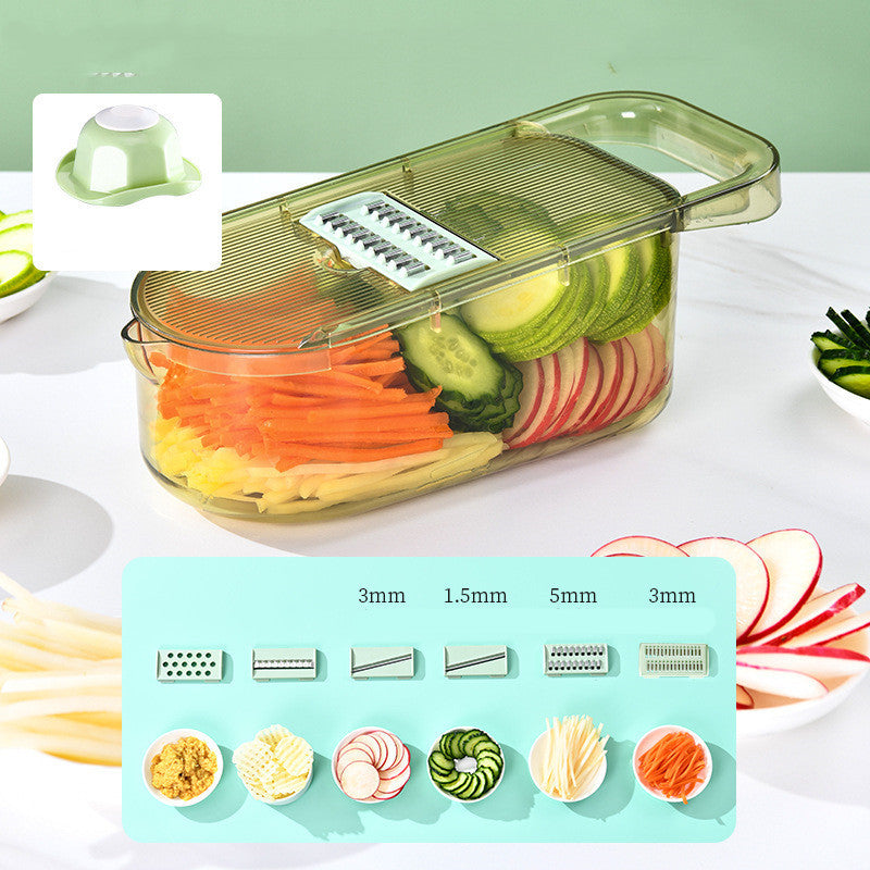 Multi-Function 6-Blade Vegetable Chopper with Water Filter – Fast, Safe, and Effortless Cutting - BudgetSpender
