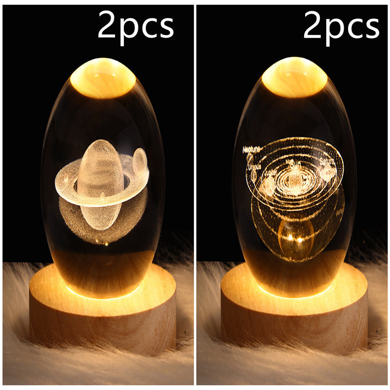 3D Crystal Night Light | Romantic Atmosphere Maker with Unique Designs - BudgetSpender