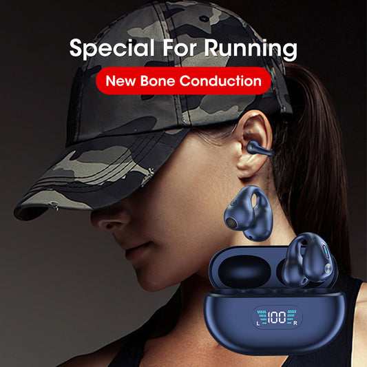 Bone Conduction Bluetooth 5.3 TWS Earbuds | Wireless Sports Headphones with HIFI Sound - BudgetSpender