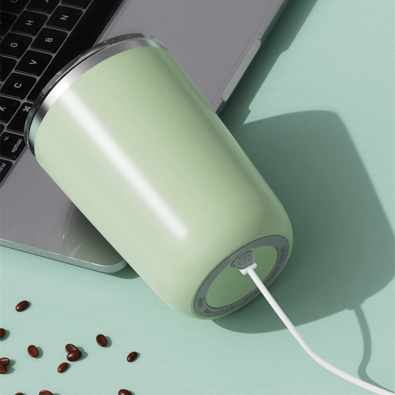 350ml Automatic Self-Stirring Mug – Electric Magnetic Mixing Stainless Steel Coffee Cup for Milk, Juice & More | Lazy Rotating Kitchen Gadget - BudgetSpender
